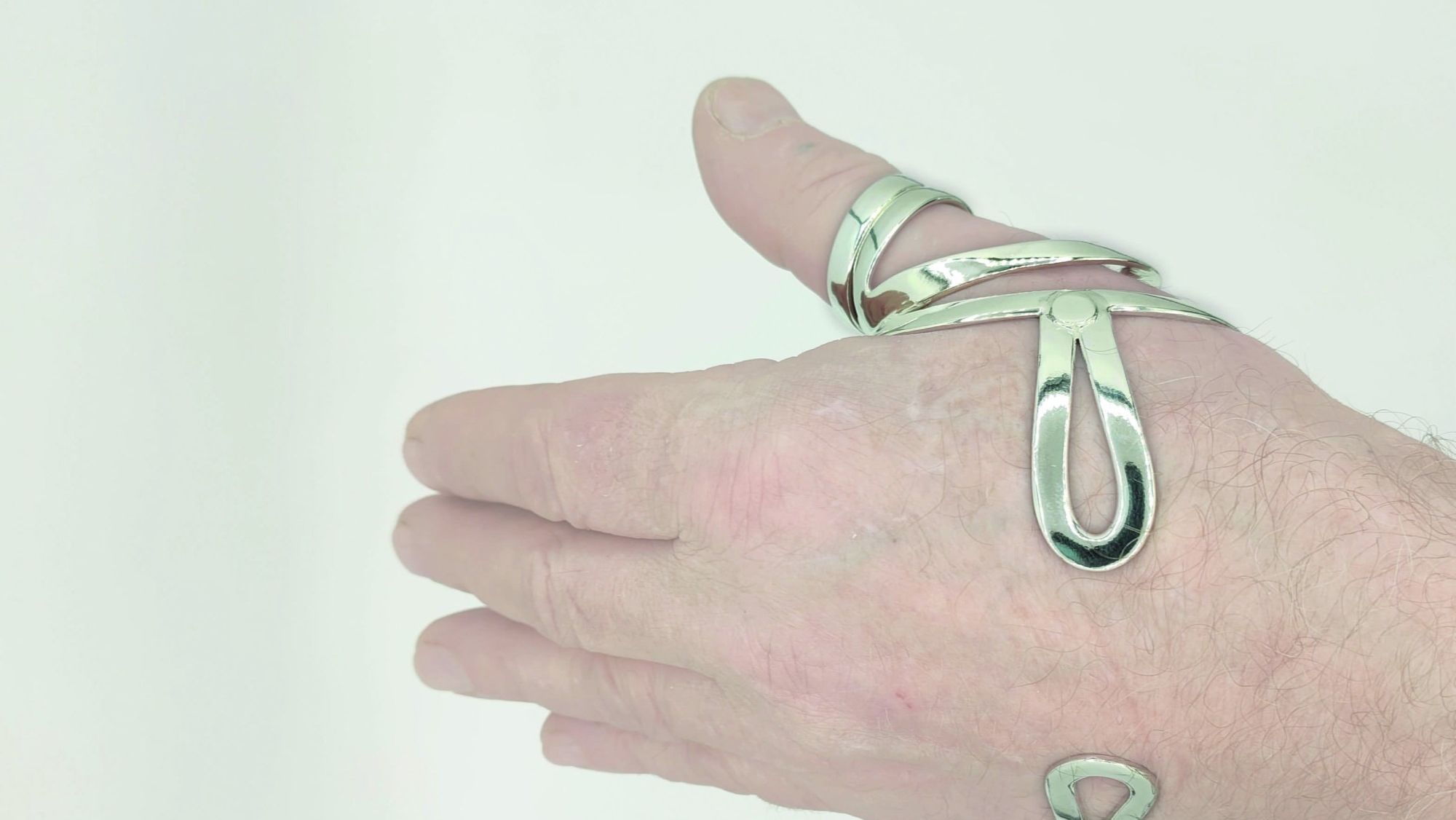 CMC1 Stabilisatie Splint met zilveren vleugel en duimspiraal 6209 + 5222